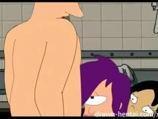 Fry et Leela baise dans ce Manga Porno Gratuit